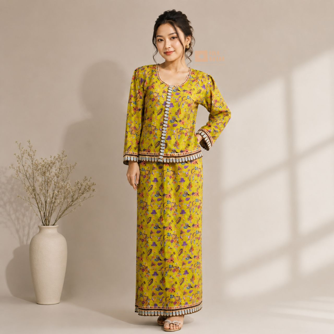 Singapuri Dress - Yellow